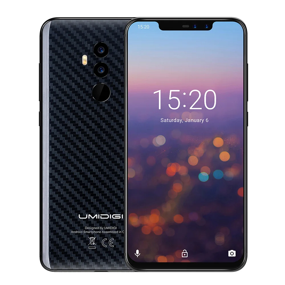 UMIDIGI Z2 PRO 4G смартфон Face ID 6 2 &quotAndroid 8 1 Helio P60 Восьмиядерный ГБ + 128 GB 16.0MP 8.0MP Quad камер