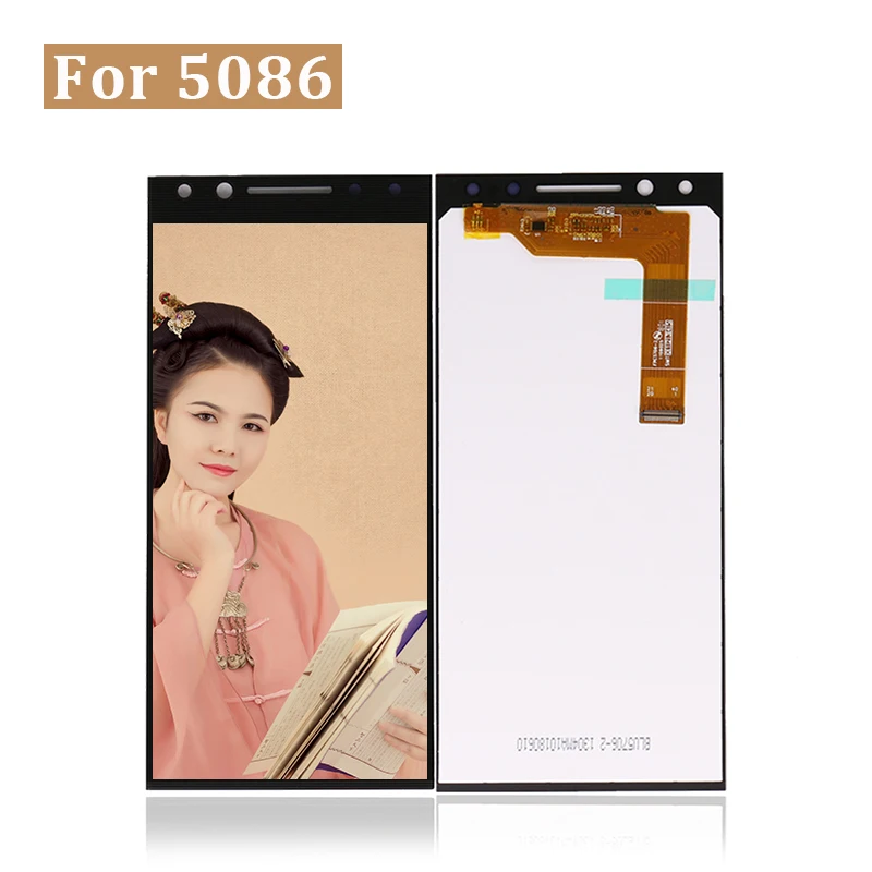 LCD Дисплей для Alcatel 5086 OT5086 Сенсорный Дигитайзер для Сборки Дисплея Бесплатная доставка on