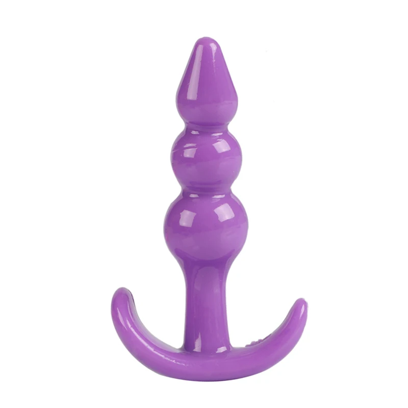 Silicone Anal Bead No Vibrator Male Masturbator Plug Adult Sex Toy Prostate Massager Dildo for Female | Красота и здоровье