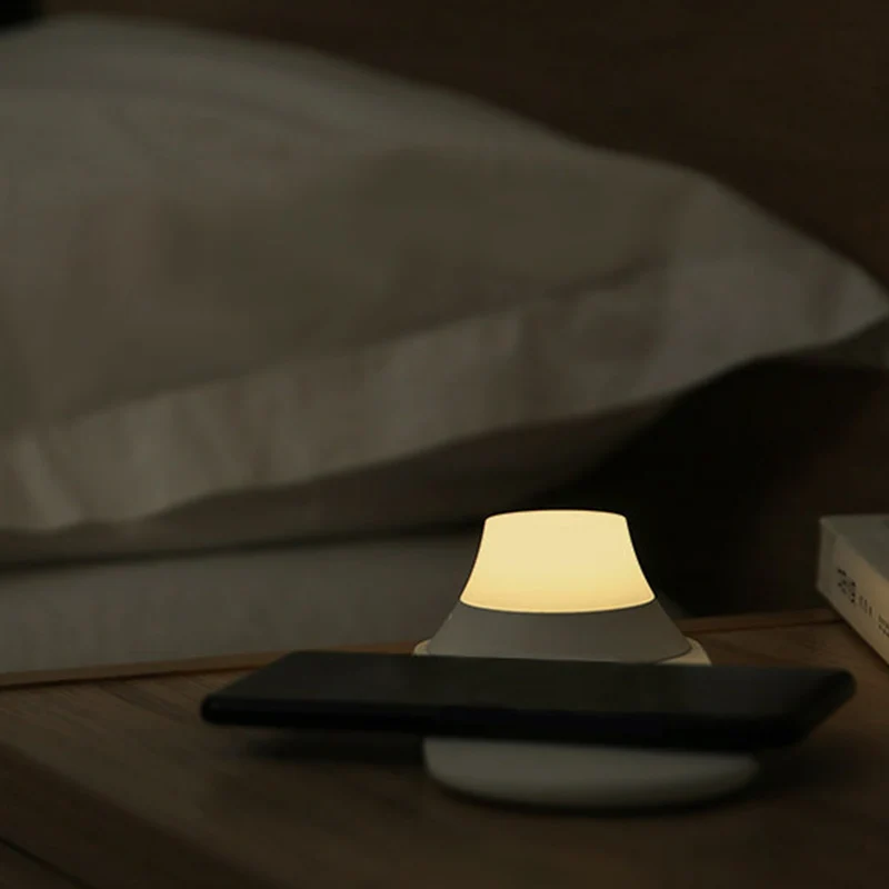 Yeelight Беспроводное зарядное устройство с светодиодный ночной лампой магнитное
