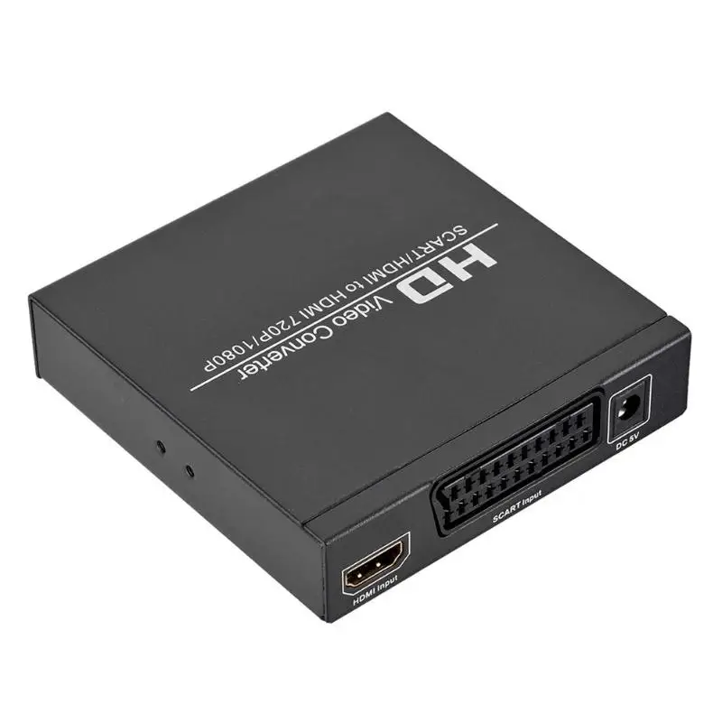 Высокое качество scart HDMI конвертер HD 720 P/1080 P цифровой видеопреобразователь