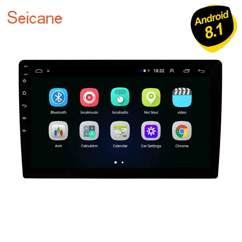 

Seicane 9" Android 8.1 Universal Double Din Car GPS Multimedia Player Unit Support Mirror Link Steering Wheel Control WIFI DVR