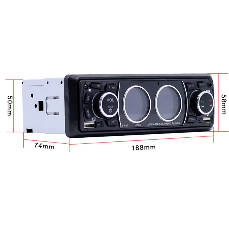 Автомобильный MP3 музыкальный плеер стерео аудио lcd Bluetooth Hands free Звонки двойное