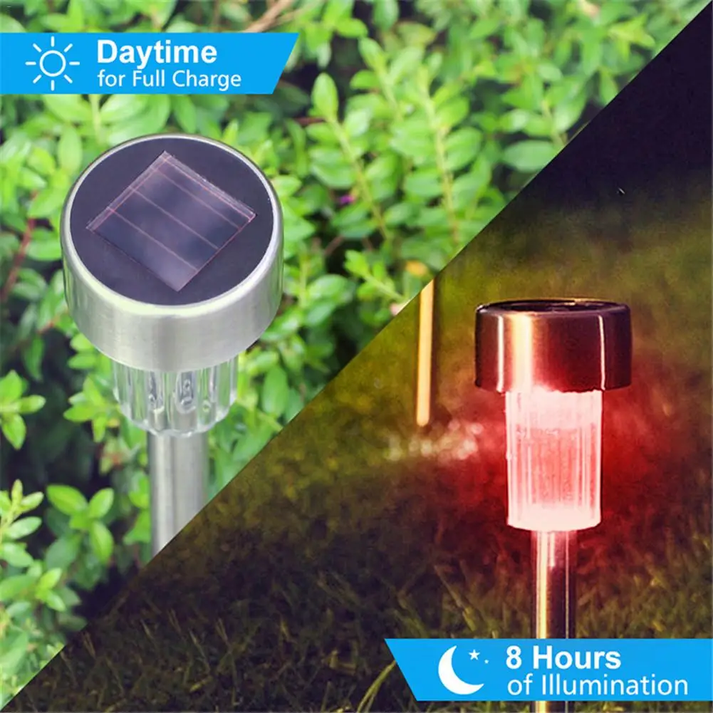 

10pcs/lot Led Solar Lawn Light Landscape Garden Yard Path Lawn Light Decorative Outdoor Solar Lamp Waterproof Grounding Light