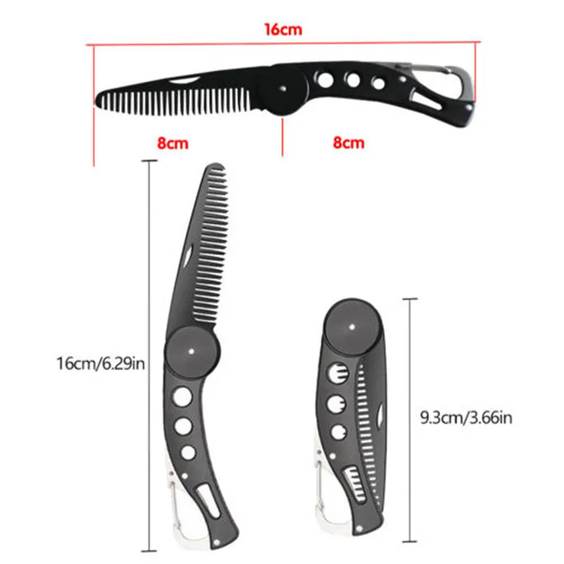UK Beard Comb Mens Shaving Pocket Male Stainless Steel Mustache Brush Portable | Дом и сад