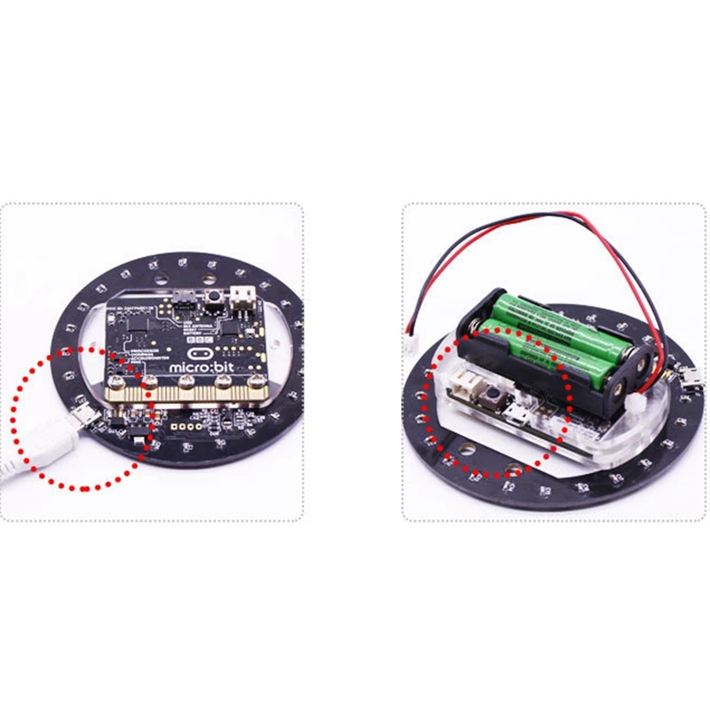 Плата расширения для Micro: Bit Light Ring полноцветный светодиодный модуль Rgb драйвер