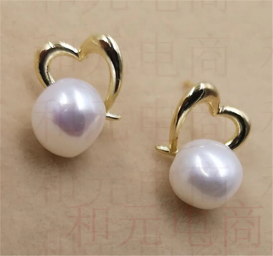 10-12MM HUGE baroque pearl earrings 2018 DIY new natural purple party violet Mesmerizing torus peacock green rust pink | Украшения и