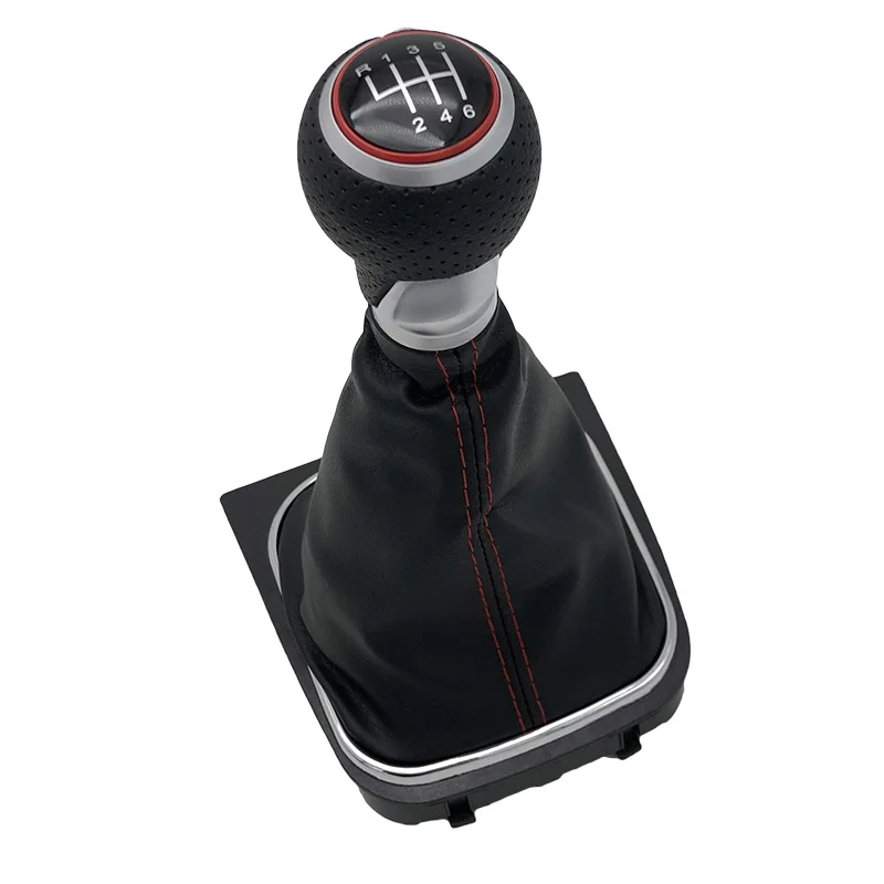 Рычаг переключения передач для Volkswagen VW Golf 5 MK5 R32 GTI 2004 2005 2006 2007 2008 2009 рычаг с кожаным