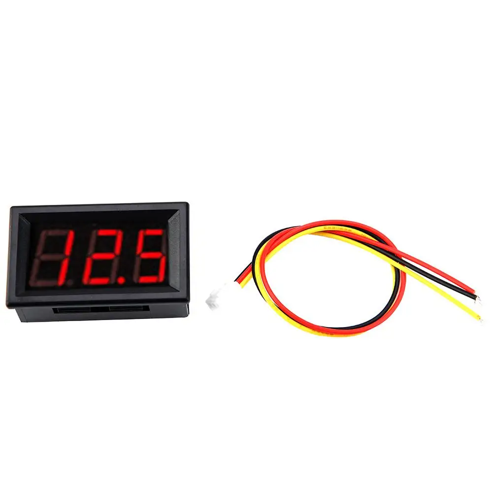 0.56 inch Digital Voltmeter 3 Wire LED Voltage Meter Panel with Reverse Protection DC0-100V | Инструменты