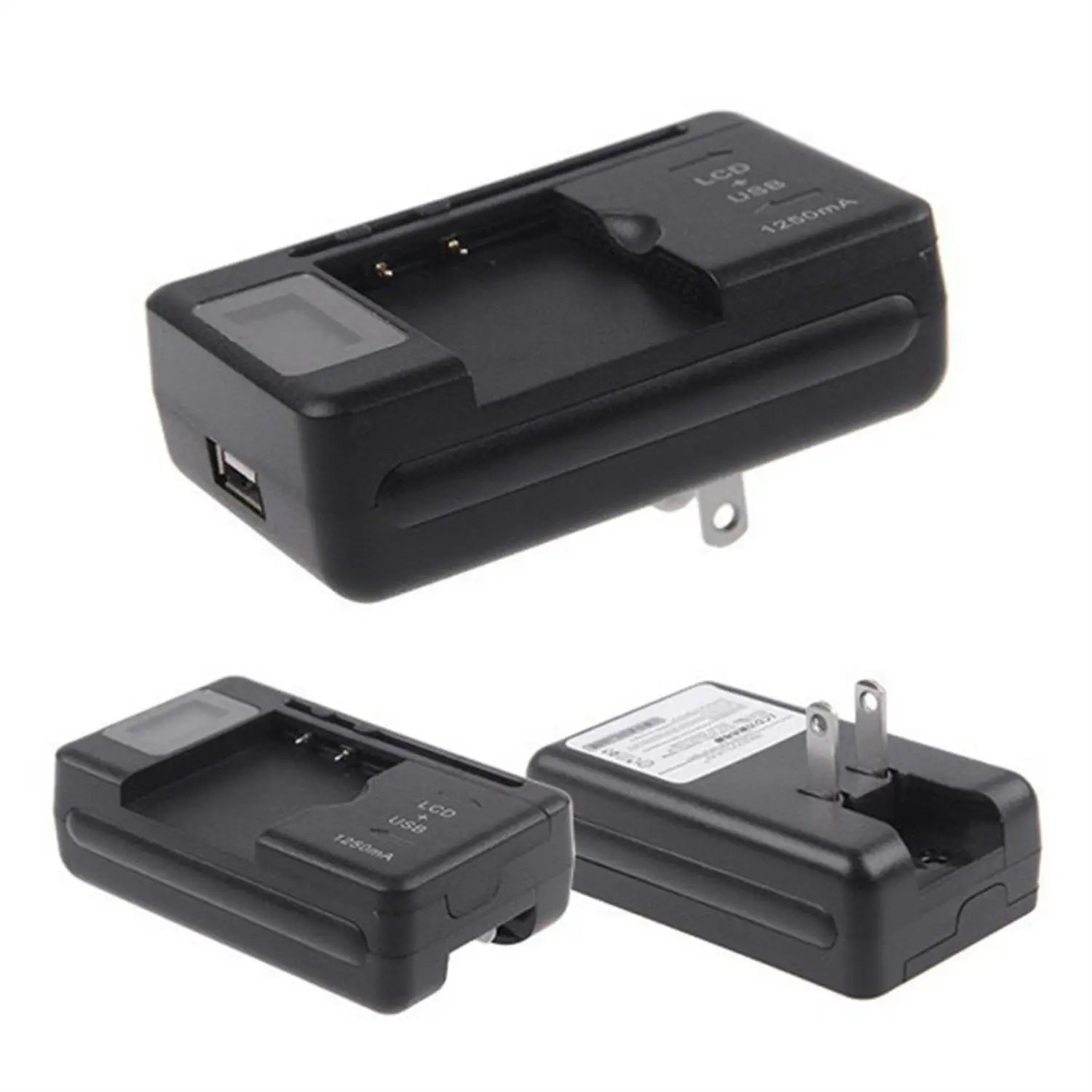 General Charger LCD Display Smart USB DC 4.35V Fast With indication function Black Lithium battery | Мобильные телефоны и