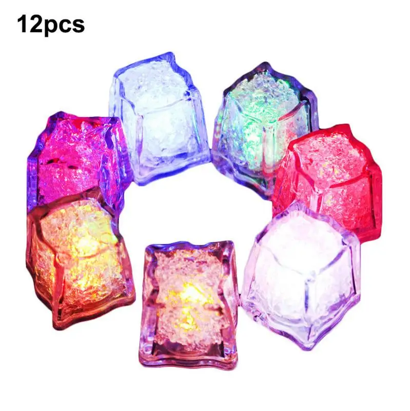 Новый 12 шт DIY light ice cube/цветной сенсорный Ночной свет/LED flash cubes