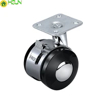 1 5 inch 2 0 inch thick zinc alloy casters flat swivel casters with brakes furniture coffee table steering wheel