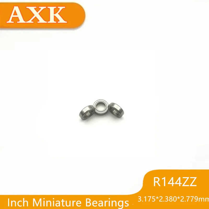 

2021 Топ распродажа модной одежды R144zz подшипник Abec-3 (10 шт.) 1/8 "x1/4" x7/64 "дюйм, миниатюрный R144 Zz, Шариковые подшипники для радиоуправляемых моделей
