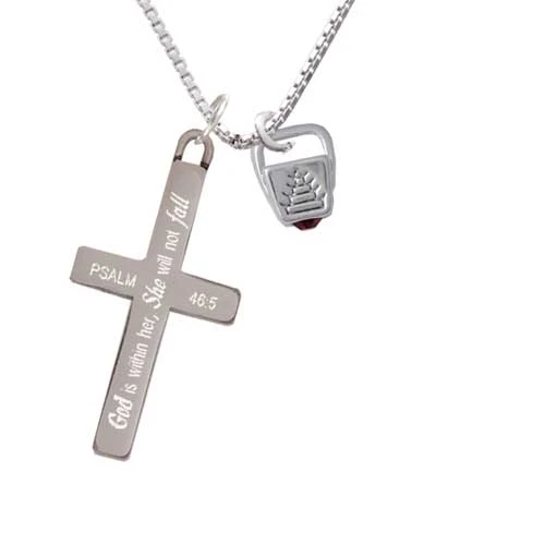 Chinese Take Out Box with Crystal - She will not Fall Cross Necklace | Украшения и аксессуары