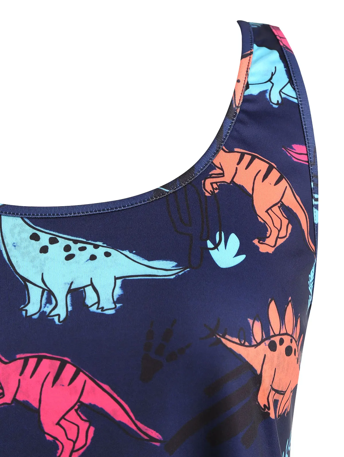 Wipalo Dinosaur Print Plus Size Women Summer Sleeveless Vest Top Tank Lace Tops Ladies Regata Feminina 5XL | Женская одежда