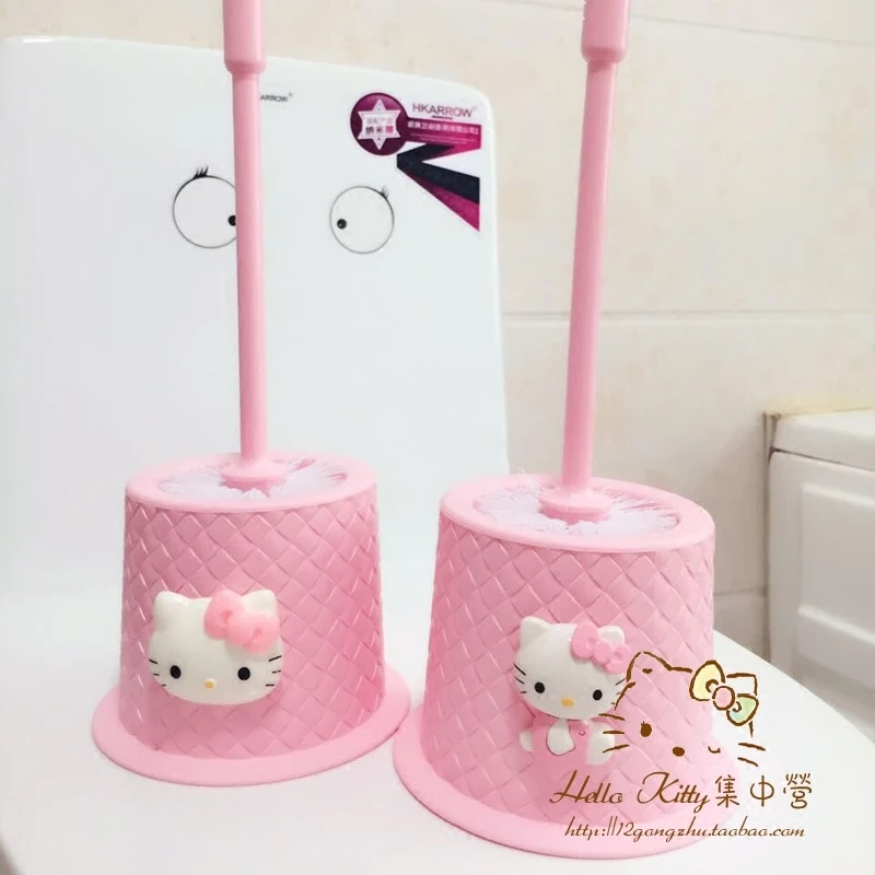 Hello Kitty мягкие щетки для унитаза щетка чистки креативные декоративные аксессуары
