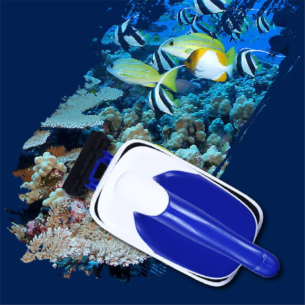 Practical Floating Magnetic Brush Aquarium Fish Tank Glass Algae Scraper Cleaner Tool Magnets | Дом и сад
