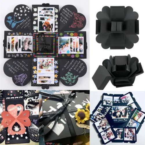 DIY Surprise Explosion Box Memory Scrapbook Photo Album Kits Anniversary Gift | Дом и сад
