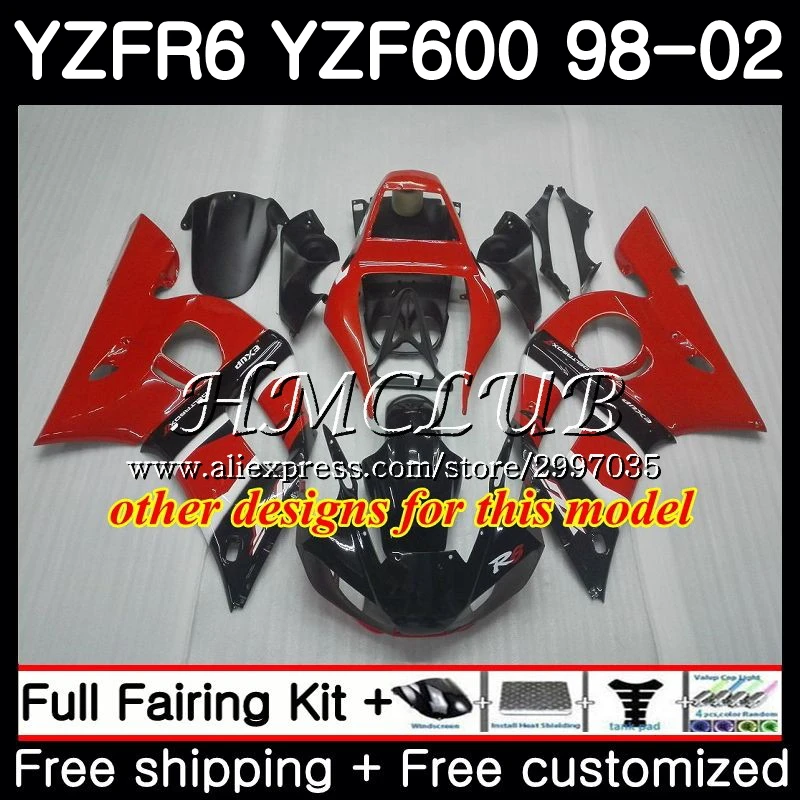 Боди для YAMAHA YZF600 YZF R6 1998 1999 2000 2001 2002 13HC. 20 600 YZF-R6 YZF-600 YZFR6 98 99 00 01 02 завод синий