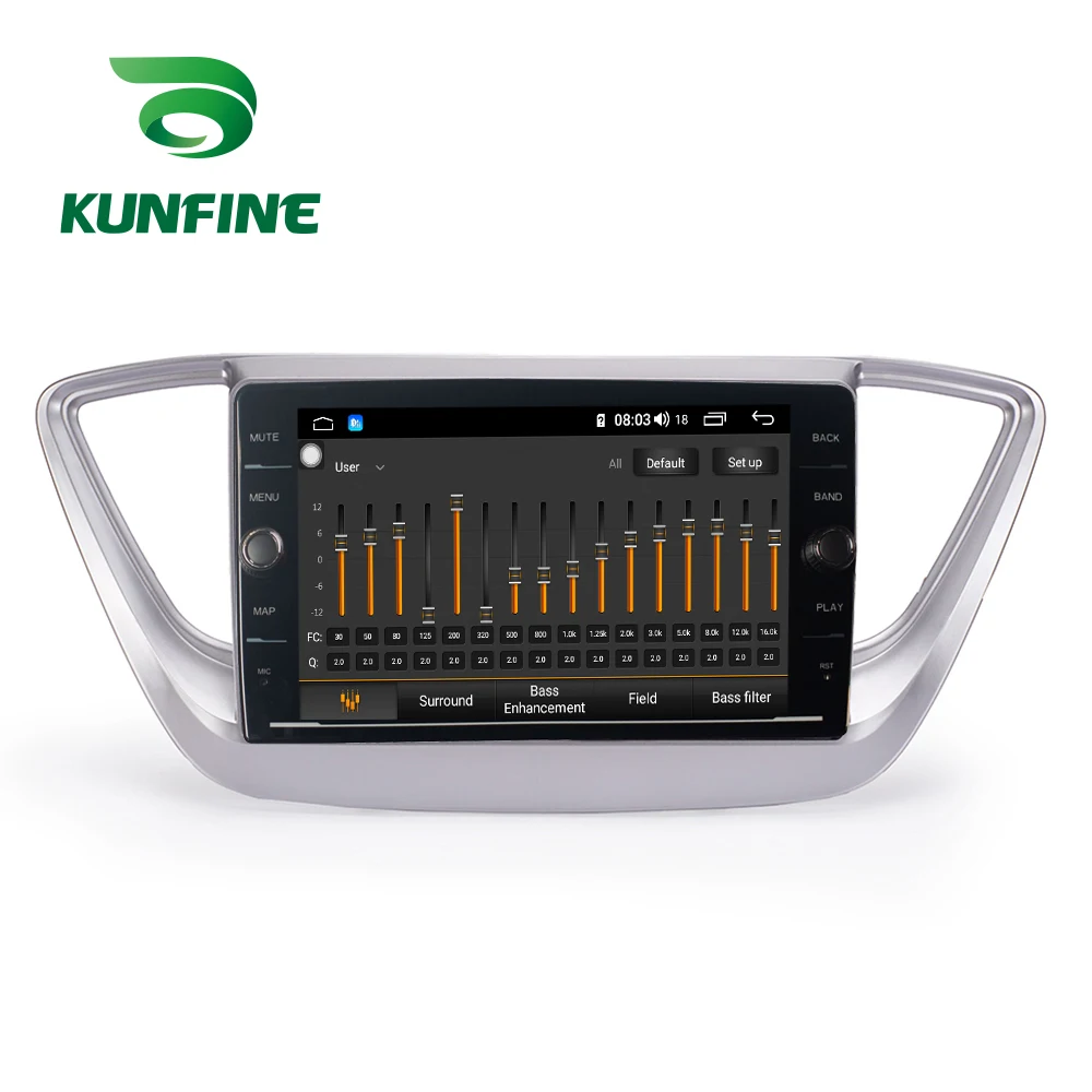 Восьмиядерный ПЗУ 64 ГБ Android 8 1 автомобильный DVD GPS навигационный плеер Deckless стерео