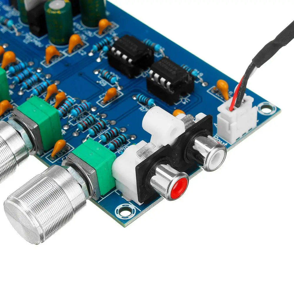 LEORY 1PC NE5532 C2-001 AC 12-24V Power 4 Channel Adjustment Amplifier Tuning Board Preamplifier Chips | Электроника
