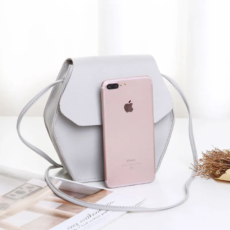 Для девочек маленькая сумка 2019 мода шестиугольник женщин Креста тела Сумки