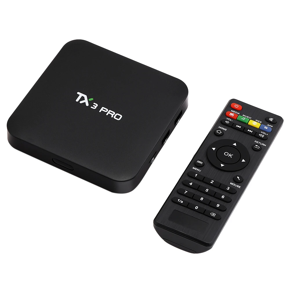 ТВ приставка TX3 Pro Android 6 0 4K 2 4G WiFi Amlogic S905X четырехъядерный 1 ГБ 8 мультимедийный