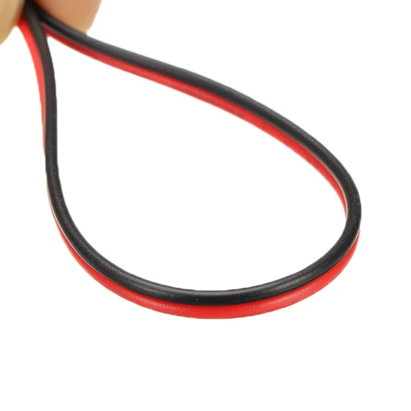 LUSTREON 10 м Луженая Медь 22AWG 2 Pin Красный Черный DIY ПВХ Электрический кабель провод для