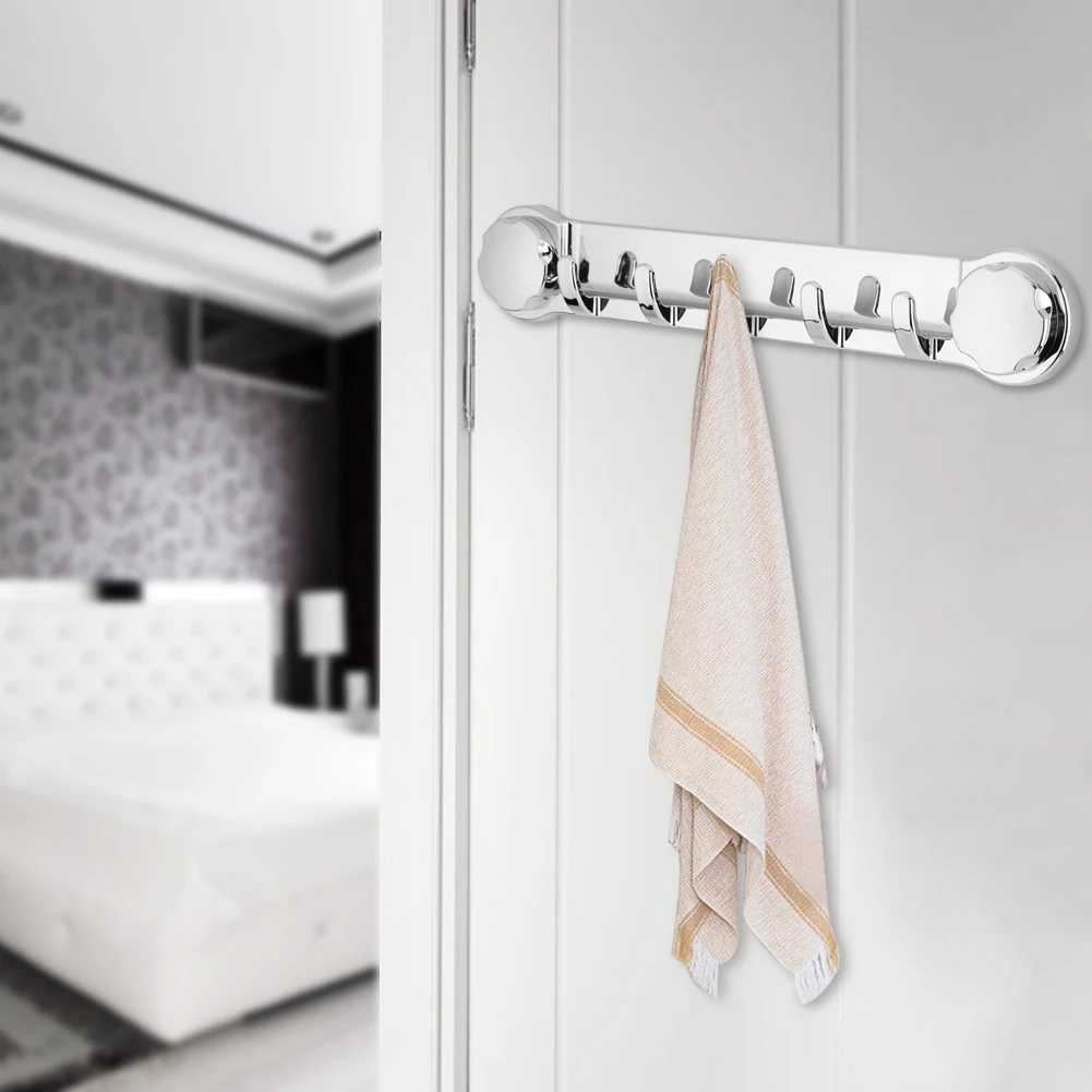 Multi-function Wall Hooks Plastic Towel Rack Hook Holder with Suction Cup for Bathroom Cloth Hangers Bath Hardware | Обустройство