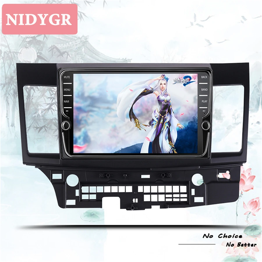 Автомобильный мультимедийный dvd плеер 8 ядер 4 + 64 ГБ android 10 0 2 din для MITSUBISHI LANCER 2007 2016