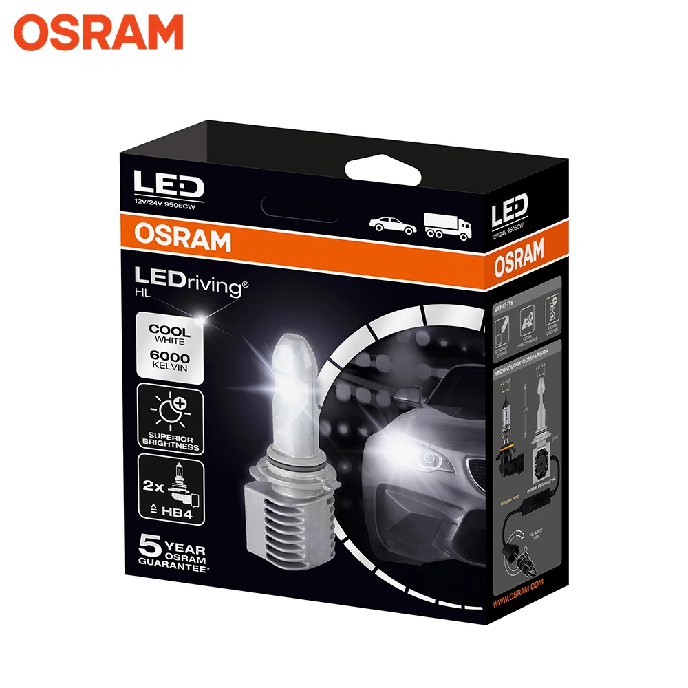 LED лампа HB4 OSRAM LEDRIVING 2 шт.|Передние LED-фары для авто| |