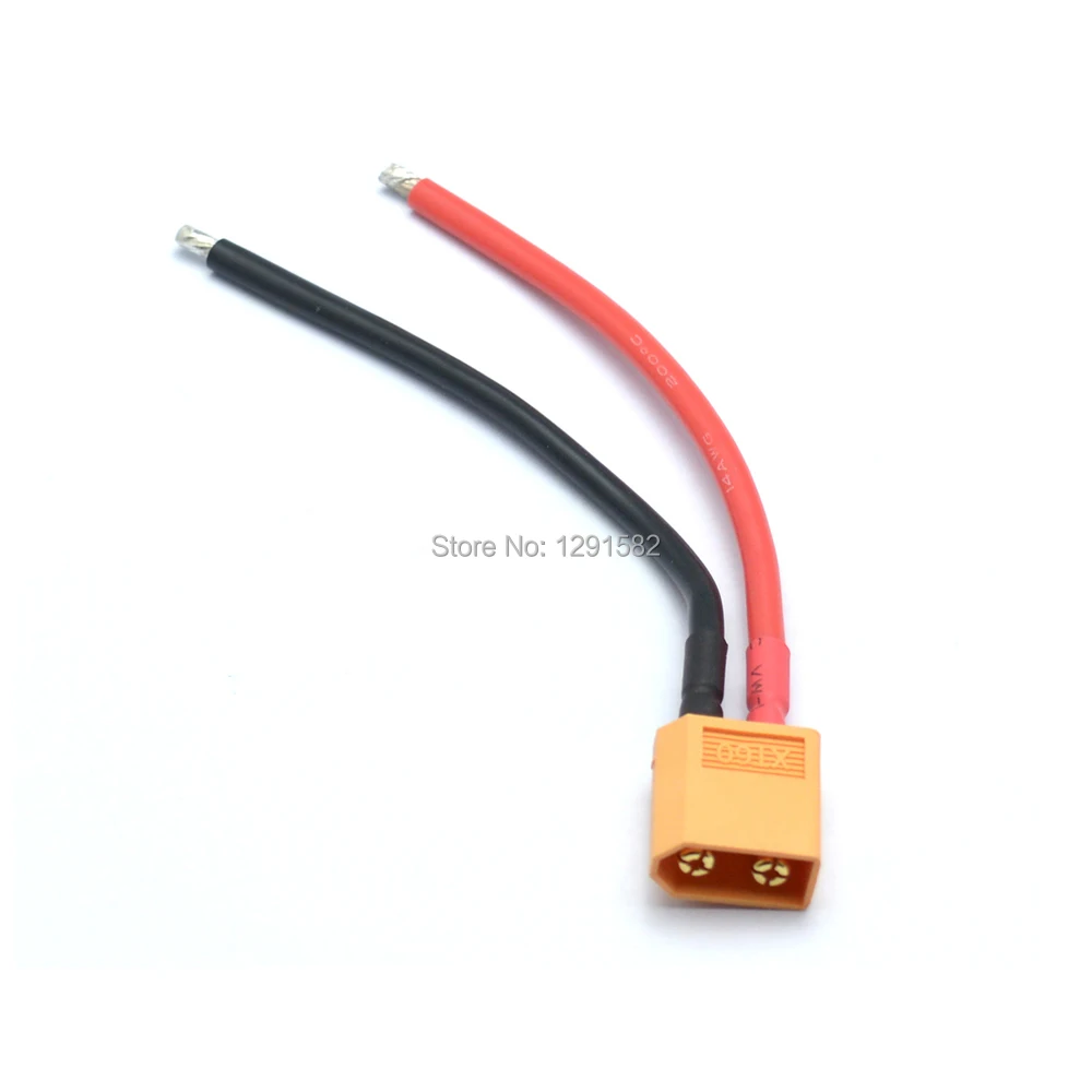 10 см 100 мм XT60 Мужской разъем с 14AWG силиконовый провод кабель | Игрушки и хобби
