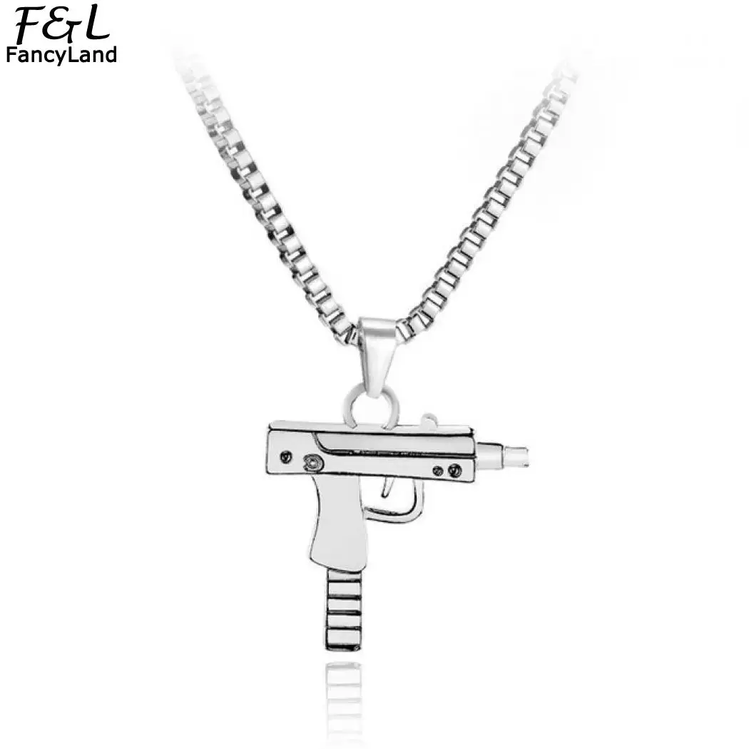 Подвеска на серебряной цепочке модное Золотое крутое ожерелье с застежкой мини