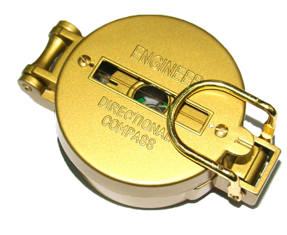 Survival Outdoor Portable Camping Hiking Brass Pocket Golden Compass Navigation | Спорт и развлечения