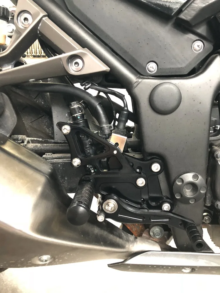 Алюминиевые мотоциклетные настраиваемые подножки с ЧПУ Задние для KAWASAKI NINJA300 NINJA