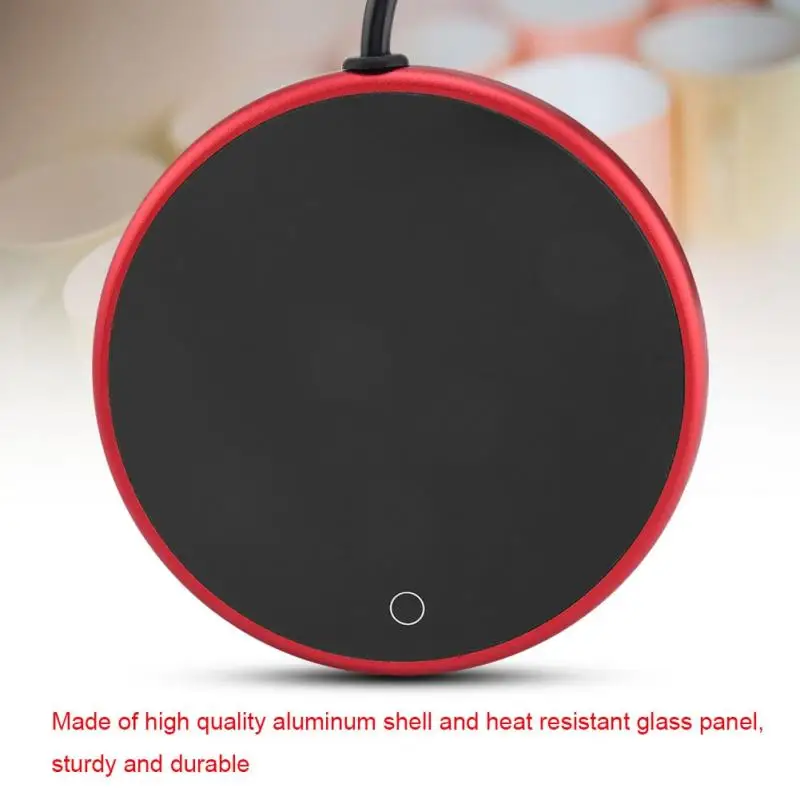 Electric Cup Warmer Pad Desktop Tea Coffee Milk Mug Heater Coaster Tray 220-240V | Дом и сад
