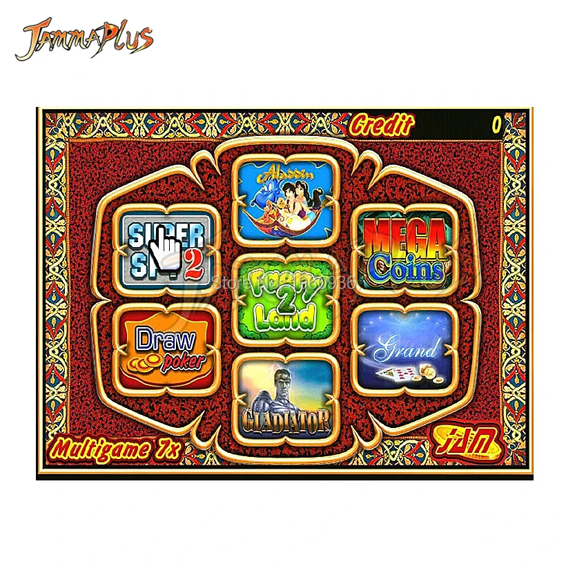 10 комплектов покерных игр 7X слот игровая доска красная 7 в 1 PCB игры с 36Pin + 10pin