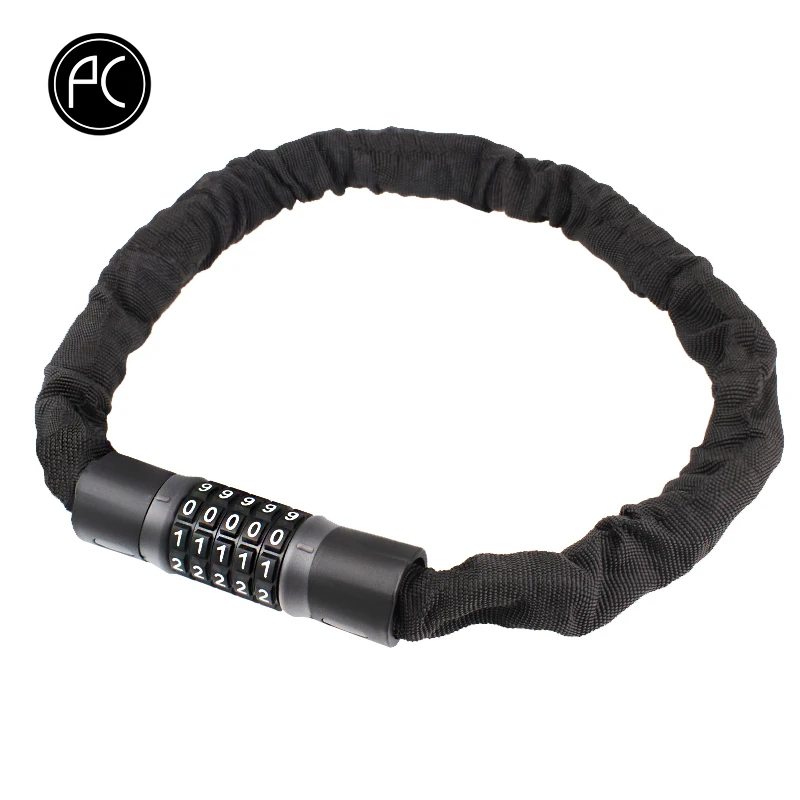 

Велосипедная сеть PCycling, сеть MTB для дорожного велосипеда, Противоугонный замок с пятью цифрами, пароль из легированной стали, 120 см, замок для...