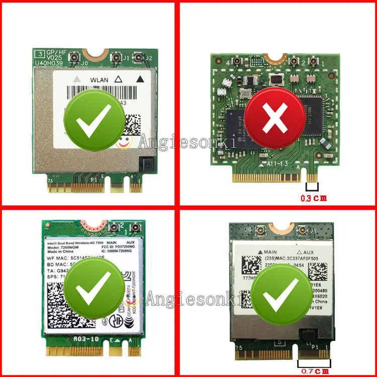 Адаптер NGFF Key E-Mini PCI-E для Intel 7260 7265 3160 8260 8265 BCM94352Z BCM943228ZH модуль Wi-Fi | Компьютеры и