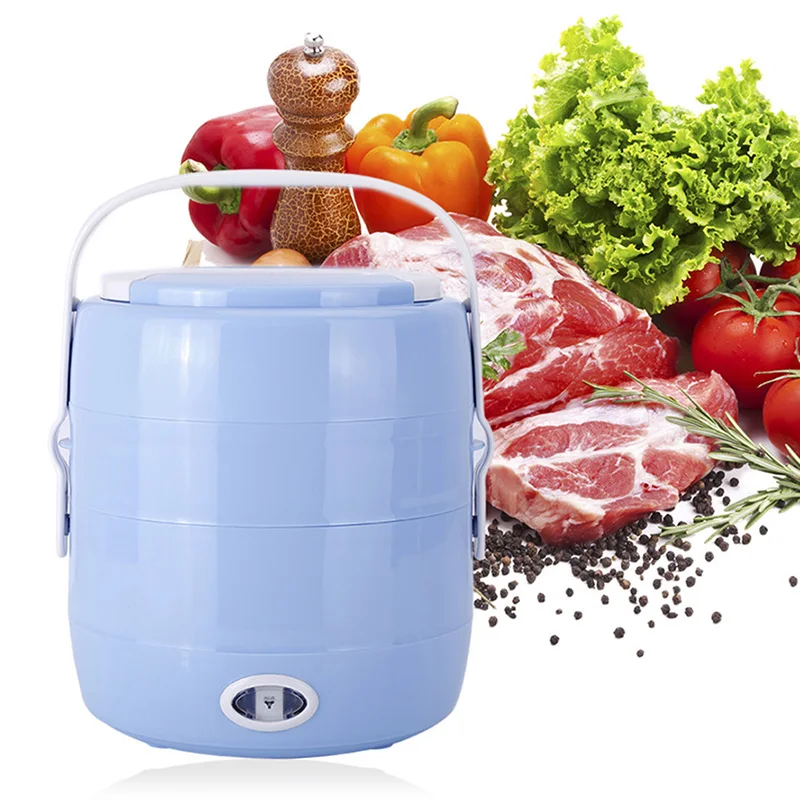 FIMEI 2L Double-Layer Rice Cooker Electric Cooking Lunch Box Stainless Steel Multi-Function Insulation Heating Container | Бытовая