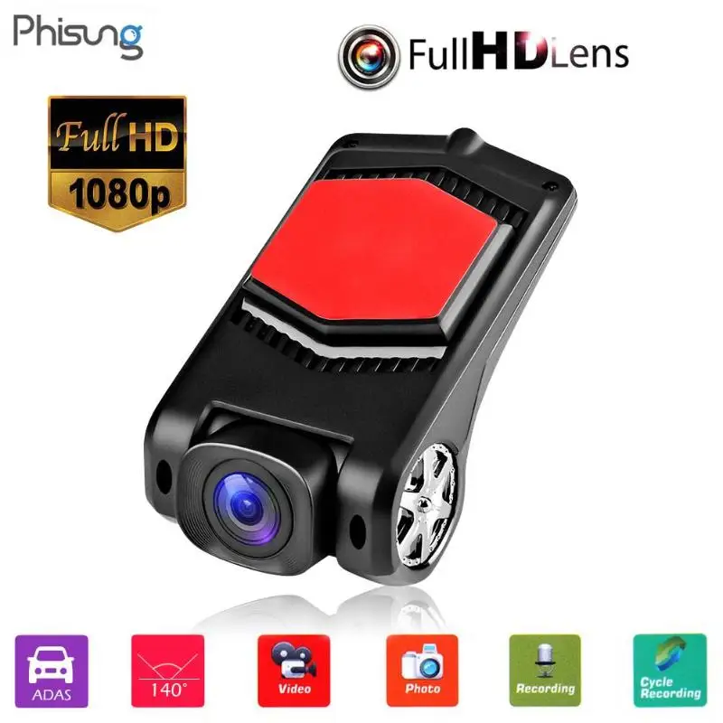 1080 p HD мини-автомобиль DVR камера USB Авто цифровое видео рекордер ADAS регистраторы