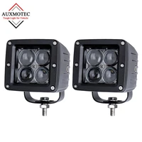 2pcs 40w 3 inch cube led driving light off offroad pod lamp with 5d optic projector 10 degrees spot lens square led pod lights