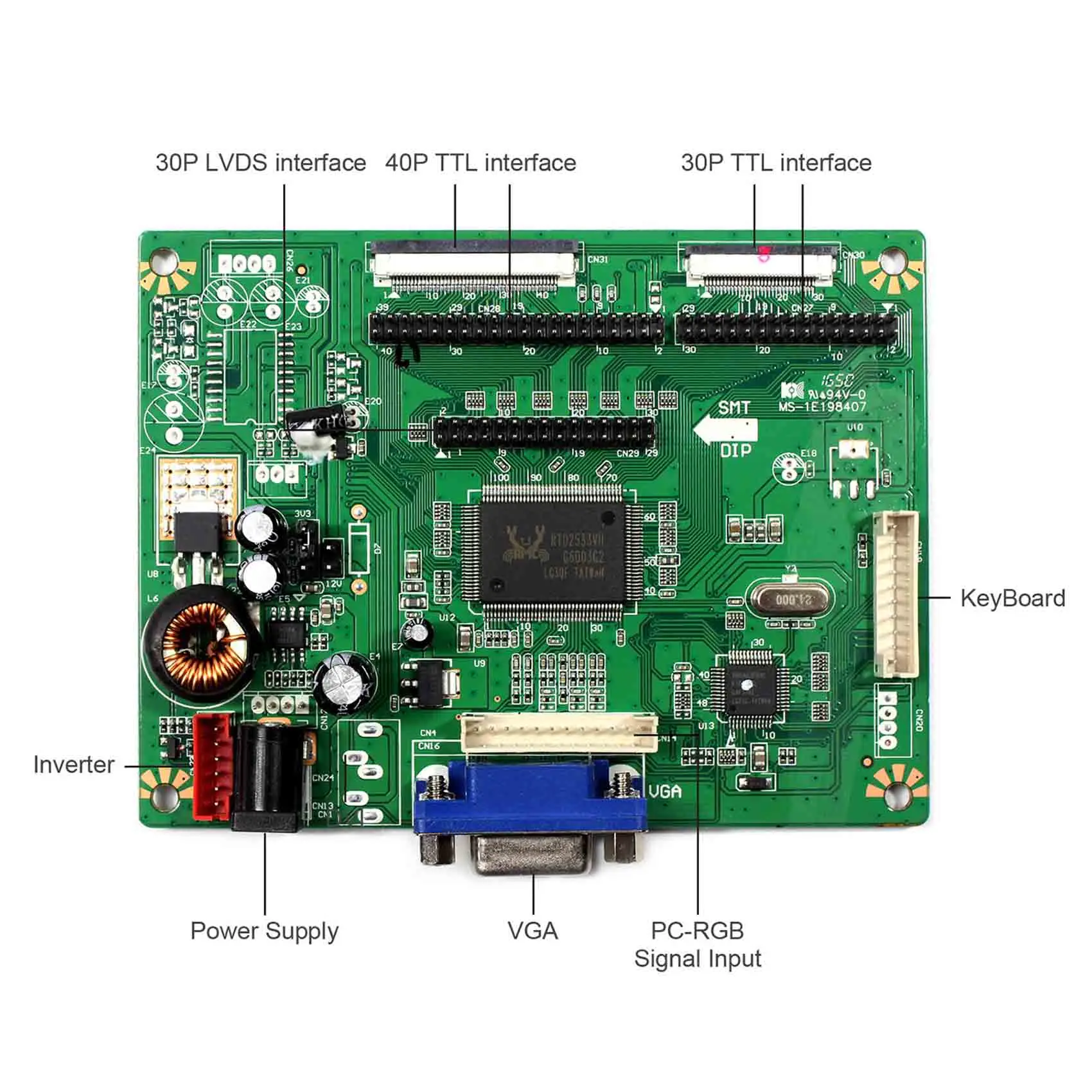 AA104VH01 VGA ЖК контроллер плата RTMC7B A работы для 10 4 дюймовый экран разрешение