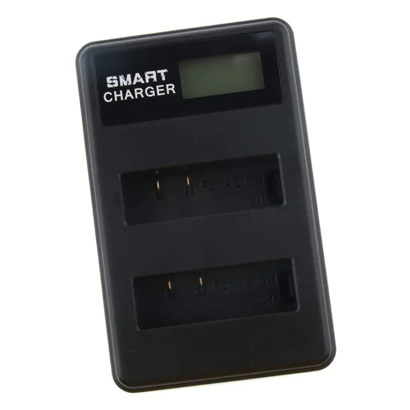 Usb Lcd Display Dual Port Battery Charger For Xiaomi Yi-Lite / Yi-2/ 4Kplus 4K Camera Accessories | Электроника