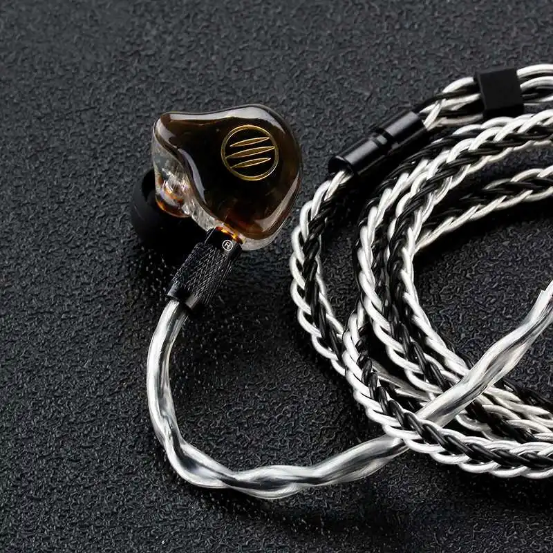 BGVP DS1 DIY 1 пара гибридных наушников 2BA + 1DD в ухо HiFi наушники с памятью пены