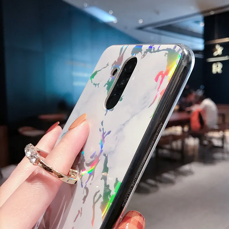 3cpizai кольцо держатель чехол для телефона huawei P20 Lite Mate20 PRO Nova 3i мягкий мраморный
