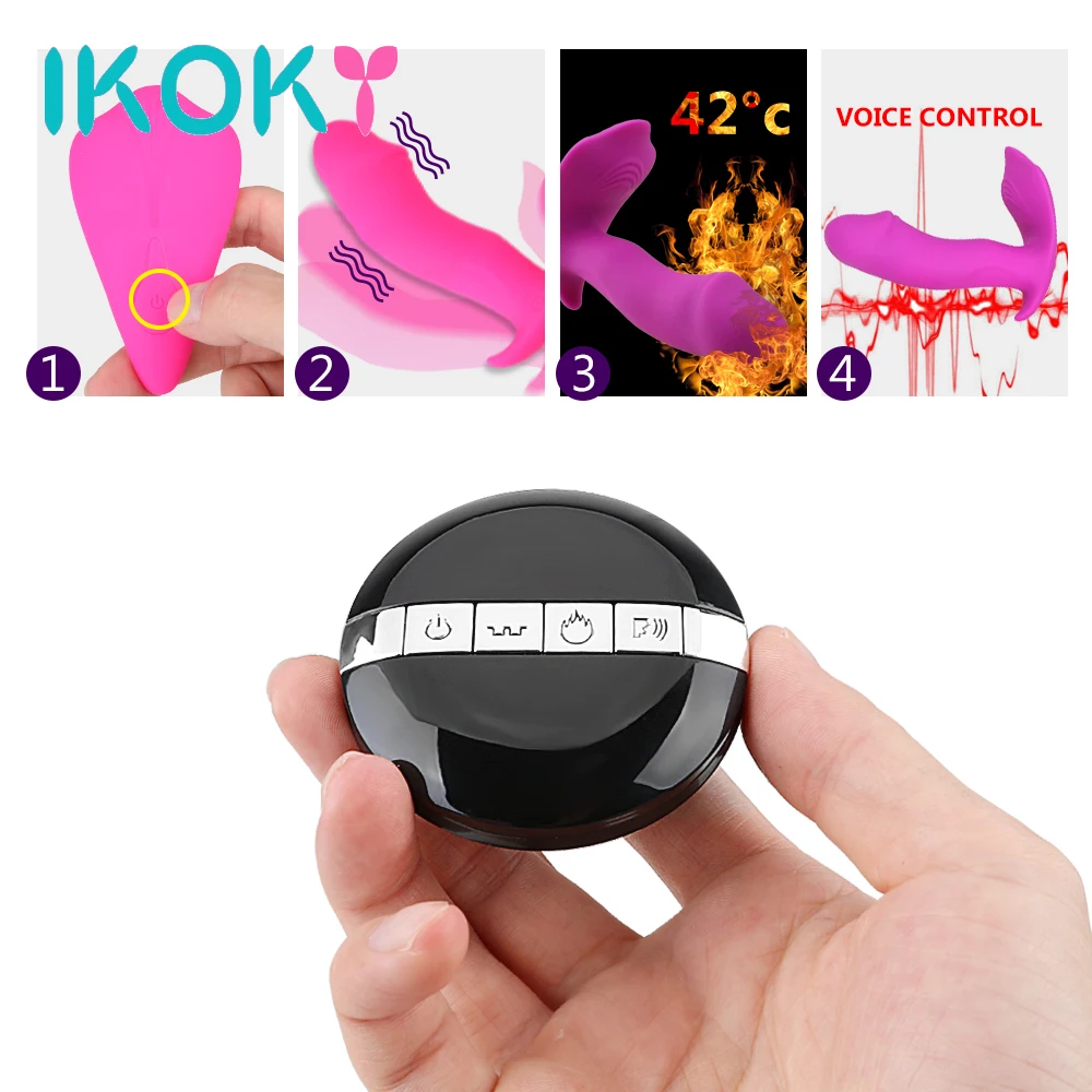 Вибратор IKOKY с подогревом секс игрушки для женщин 10 режимов Стимулятор клитора