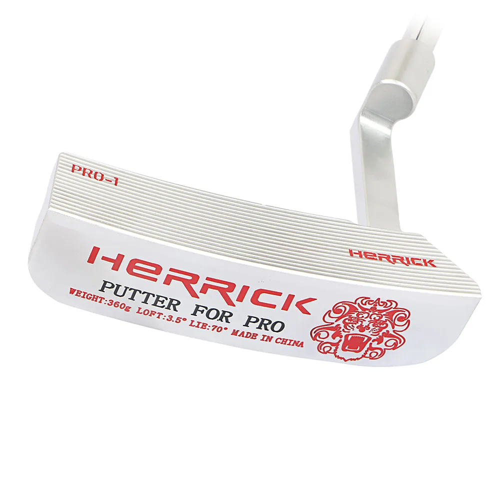 

herrick golf clubs putter men right steel shaft red sent headcover PU golf grips 2019 new