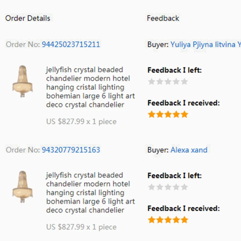 Медузы хрустальная люстра из бисера современный отель подвесной хрустальный