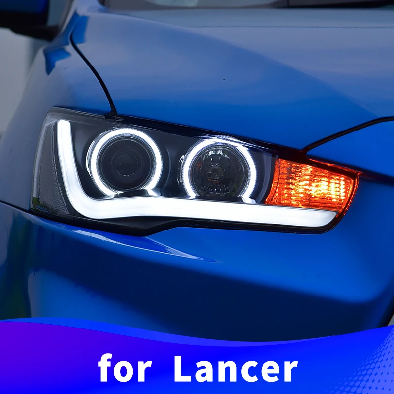 Фары в сборе для Mitsubishi Lancer 2009 2016 Galant Fortis/Proton Inspira Светодиодные ДХО ксенон ближний